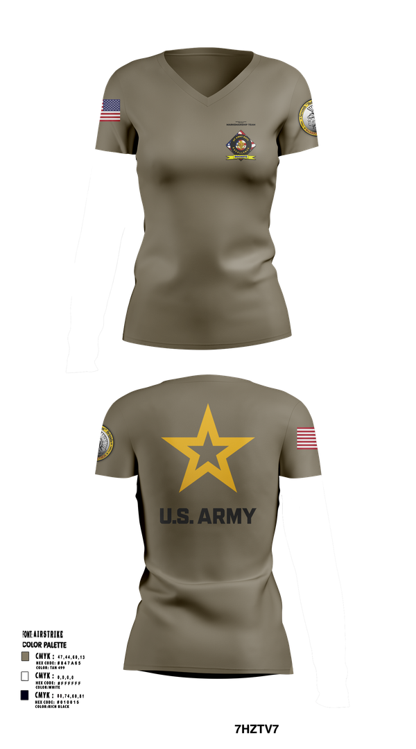 Womens Short Sleeve Vneck Shirt, University of Toledo Army Marksmanship Unit, Army, Teamtime, Team time, sublimation, custom sports apparel, team uniforms, spirit wear, spiritwear, sports uniforms, custom shirts, team store, custom team store, fundraiser sports, apparel fundraiser
