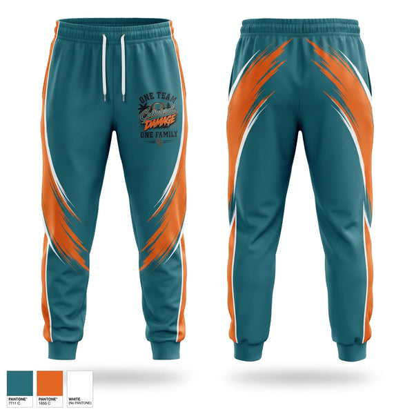 Sweatpants, Collateral Damage, Softball, Teamtime, Team time, sublimation, custom sports apparel, team uniforms, spirit wear, spiritwear, sports uniforms, custom shirts, team store, custom team store, fundraiser sports, apparel fundraiser