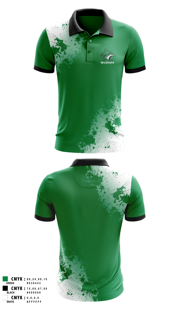 Short Sleeve Performance Polo, Wildcats, , Teamtime, Team time, sublimation, custom sports apparel, team uniforms, spirit wear, spiritwear, sports uniforms, custom shirts, team store, custom team store, fundraiser sports, apparel fundraiser