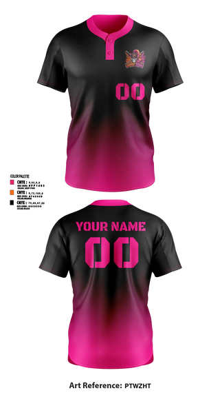 Two Button Softball Jersey, Dugout divas, Softball, Teamtime, Team time, sublimation, custom sports apparel, team uniforms, spirit wear, spiritwear, sports uniforms, custom shirts, team store, custom team store, fundraiser sports, apparel fundraiser