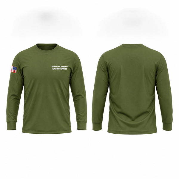 Long Sleeve Performance Shirt, Pointe Coupee Sheriffs Office, Police, Teamtime, Team time, sublimation, custom sports apparel, team uniforms, spirit wear, spiritwear, sports uniforms, custom shirts, team store, custom team store, fundraiser sports, apparel fundraiser