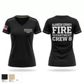 Alameda County Fire Department Crew 8 Women's Short Sleeve V-neck Shirt - 1
