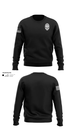 Crew Neck Sweatshirt, Drumright, Police, Teamtime, Team time, sublimation, custom sports apparel, team uniforms, spirit wear, spiritwear, sports uniforms, custom shirts, team store, custom team store, fundraiser sports, apparel fundraiser
