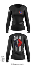 Station 31 69010636 Women's Long Sleeve V-neck Shirt - 51