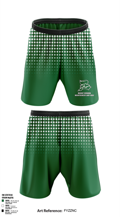 Mount Vernon Mountaineer Lady Golf Athletic Shorts With Pockets - 1 (1)