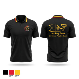 Short Sleeve Performance Polo, MD Jr. Black Bears, Ice Hockey, Teamtime, Team time, sublimation, custom sports apparel, team uniforms, spirit wear, spiritwear, sports uniforms, custom shirts, team store, custom team store, fundraiser sports, apparel fundraiser