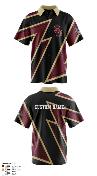 Short Sleeve Bowling Jersey, Summer Creek High School Bowling, Bowling, Teamtime, Team time, sublimation, custom sports apparel, team uniforms, spirit wear, spiritwear, sports uniforms, custom shirts, team store, custom team store, fundraiser sports, apparel fundraiser