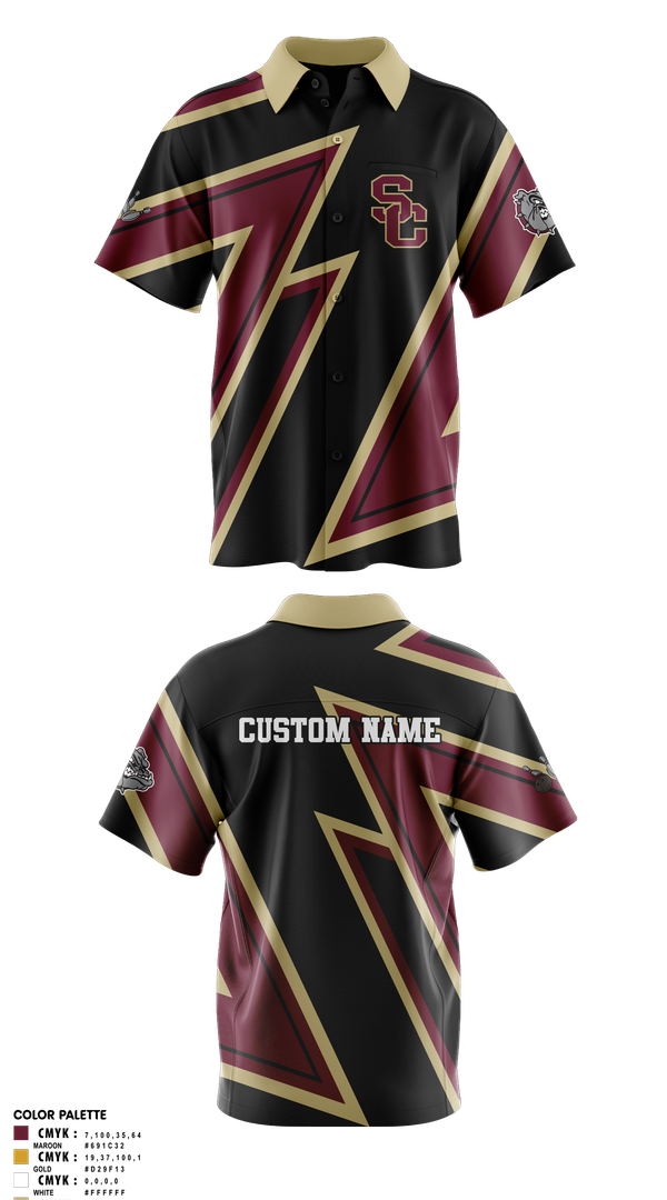 Short Sleeve Bowling Jersey, Summer Creek High School Bowling, Bowling, Teamtime, Team time, sublimation, custom sports apparel, team uniforms, spirit wear, spiritwear, sports uniforms, custom shirts, team store, custom team store, fundraiser sports, apparel fundraiser