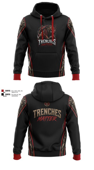 Hoodie, Trenches Matter, , Teamtime, Team time, sublimation, custom sports apparel, team uniforms, spirit wear, spiritwear, sports uniforms, custom shirts, team store, custom team store, fundraiser sports, apparel fundraiser