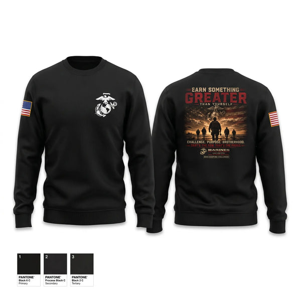 Crew Neck Sweatshirt, RSS MCDONOUGH, Marines, Teamtime, Team time, sublimation, custom sports apparel, team uniforms, spirit wear, spiritwear, sports uniforms, custom shirts, team store, custom team store, fundraiser sports, apparel fundraiser