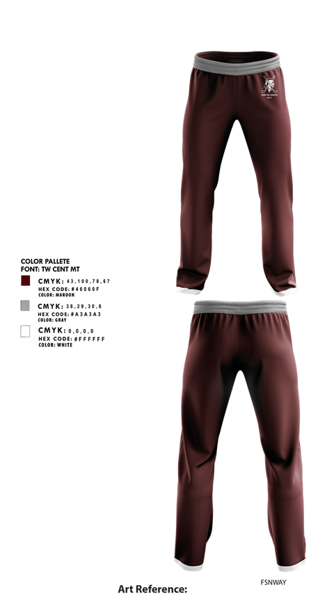 Sweatpants, Newton Braves Golf, Golf, Teamtime, Team time, sublimation, custom sports apparel, team uniforms, spirit wear, spiritwear, sports uniforms, custom shirts, team store, custom team store, fundraiser sports, apparel fundraiser