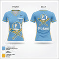 Pokes 56741482 Women's Short Sleeve V-neck Shirt - 1