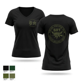 Womens Short Sleeve Vneck Shirt, Madison - Lake County SRT, Police, Teamtime, Team time, sublimation, custom sports apparel, team uniforms, spirit wear, spiritwear, sports uniforms, custom shirts, team store, custom team store, fundraiser sports, apparel fundraiser
