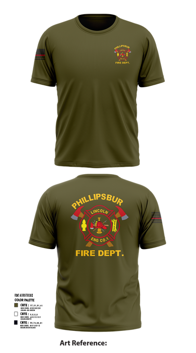 PHILLIPSBURG FIRE DEPARTMENT 39354124 Short Sleeve Performance Shirt - 102