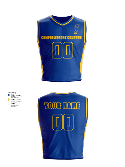 Campbellsport Cougars Womens Basketball Jersey - 3
