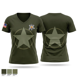 Womens Short Sleeve Vneck Shirt, Crawford county detective, Police, Teamtime, Team time, sublimation, custom sports apparel, team uniforms, spirit wear, spiritwear, sports uniforms, custom shirts, team store, custom team store, fundraiser sports, apparel fundraiser