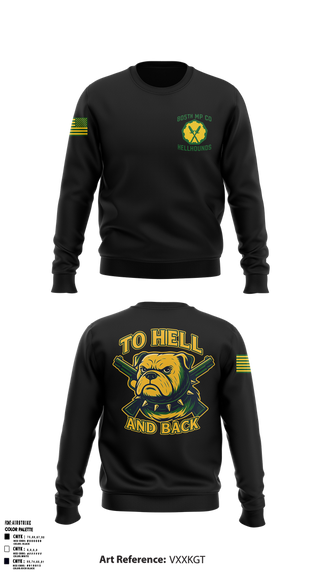 Crew Neck Sweatshirt, 805th military police company, , Teamtime, Team time, sublimation, custom sports apparel, team uniforms, spirit wear, spiritwear, sports uniforms, custom shirts, team store, custom team store, fundraiser sports, apparel fundraiser