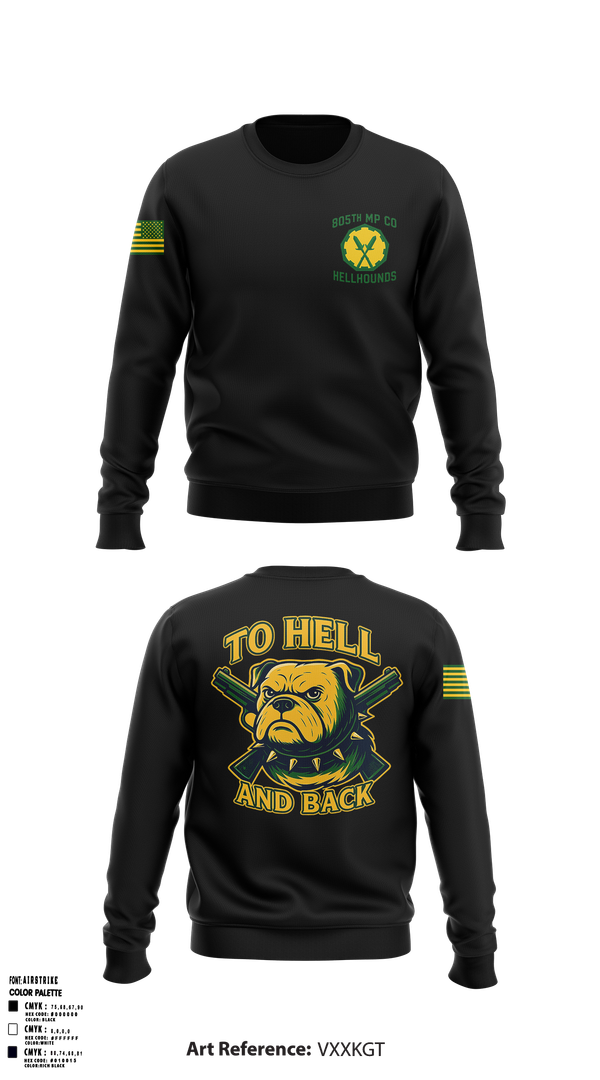 Crew Neck Sweatshirt, 805th military police company, , Teamtime, Team time, sublimation, custom sports apparel, team uniforms, spirit wear, spiritwear, sports uniforms, custom shirts, team store, custom team store, fundraiser sports, apparel fundraiser