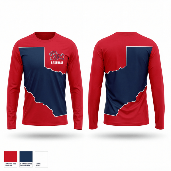 Long Sleeve Performance Shirt, Rockcastle County High School Baseball, Baseball, Teamtime, Team time, sublimation, custom sports apparel, team uniforms, spirit wear, spiritwear, sports uniforms, custom shirts, team store, custom team store, fundraiser sports, apparel fundraiser