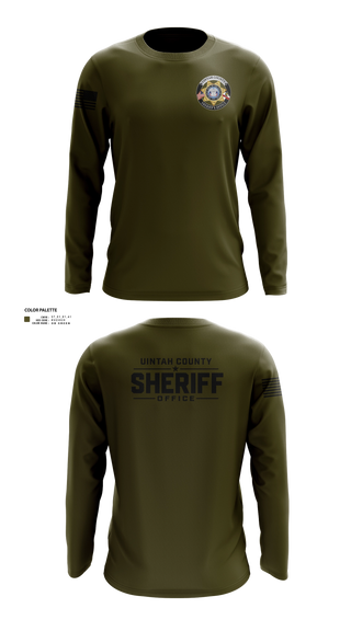Long Sleeve Performance Shirt, Uintah County Sheriffs Office, Police, Teamtime, Team time, sublimation, custom sports apparel, team uniforms, spirit wear, spiritwear, sports uniforms, custom shirts, team store, custom team store, fundraiser sports, apparel fundraiser