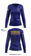 WV Attorney General Medicaid Fraud Control Unit 68594323 Women's Long Sleeve V-neck Shirt - 25