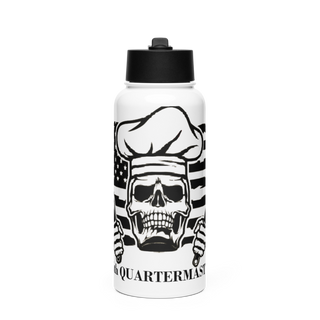 900 LEADERSHIP 50453031 Stainless Steel Water Bottle with a Straw Lid