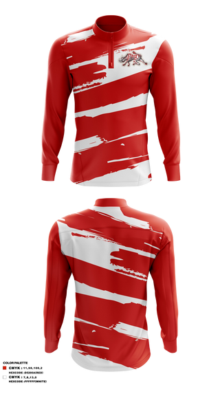 Quarter Zip Jacket, Zebras, , Teamtime, Team time, sublimation, custom sports apparel, team uniforms, spirit wear, spiritwear, sports uniforms, custom shirts, team store, custom team store, fundraiser sports, apparel fundraiser