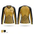 East Hall Vikings Women's Long Sleeve V-neck Shirt - 1