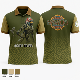 Short Sleeve Performance Polo, Chief Oliva, Cross Country, Teamtime, Team time, sublimation, custom sports apparel, team uniforms, spirit wear, spiritwear, sports uniforms, custom shirts, team store, custom team store, fundraiser sports, apparel fundraiser