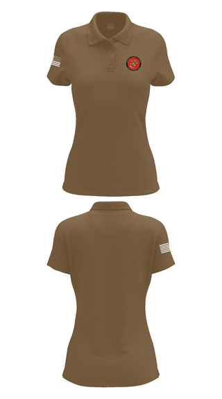 Womens Short Sleeve Performance Polo, Marine Corps League Casa Grande Detachment 901, , Teamtime, Team time, sublimation, custom sports apparel, team uniforms, spirit wear, spiritwear, sports uniforms, custom shirts, team store, custom team store, fundraiser sports, apparel fundraiser