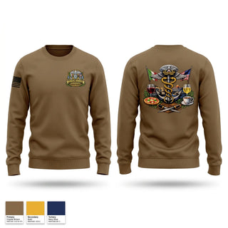 Crew Neck Sweatshirt, USNMRTC Naples, Navy, Teamtime, Team time, sublimation, custom sports apparel, team uniforms, spirit wear, spiritwear, sports uniforms, custom shirts, team store, custom team store, fundraiser sports, apparel fundraiser