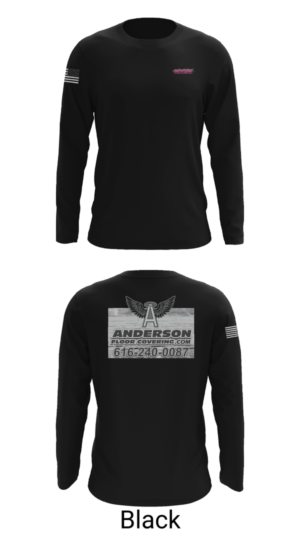 Long Sleeve Performance Shirt, Anderson Floor Covering, , Teamtime, Team time, sublimation, custom sports apparel, team uniforms, spirit wear, spiritwear, sports uniforms, custom shirts, team store, custom team store, fundraiser sports, apparel fundraiser