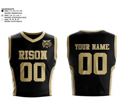 Rison Wildcats Basketball Uniform - 12