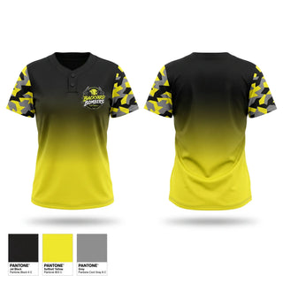 Two Button Softball Jersey, Backyard Bombers, Softball, Teamtime, Team time, sublimation, custom sports apparel, team uniforms, spirit wear, spiritwear, sports uniforms, custom shirts, team store, custom team store, fundraiser sports, apparel fundraiser