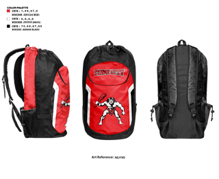 Gear Bag, Cave City, Women's Basketball, Teamtime, Team time, sublimation, custom sports apparel, team uniforms, spirit wear, spiritwear, sports uniforms, custom shirts, team store, custom team store, fundraiser sports, apparel fundraiser