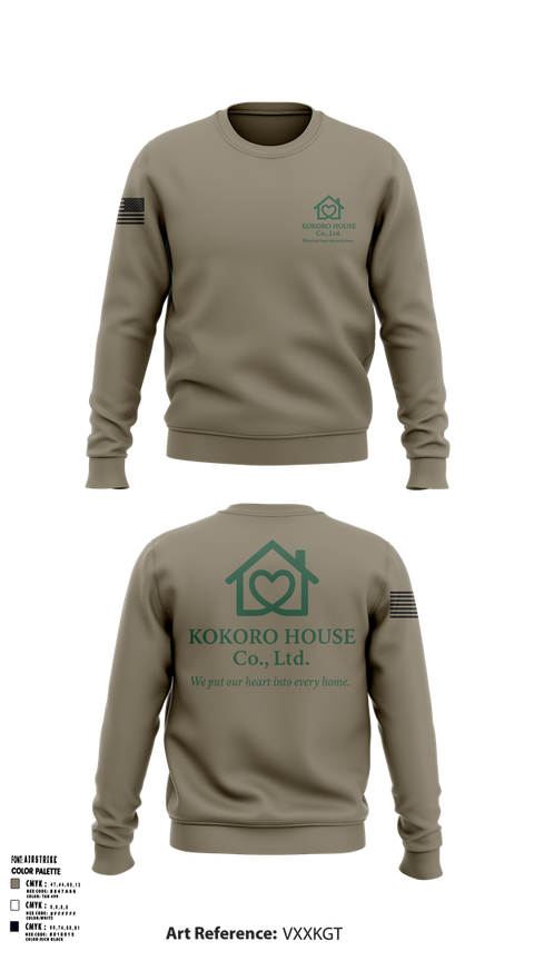 Crew Neck Sweatshirt, KOKOROHOUSE, , Teamtime, Team time, sublimation, custom sports apparel, team uniforms, spirit wear, spiritwear, sports uniforms, custom shirts, team store, custom team store, fundraiser sports, apparel fundraiser
