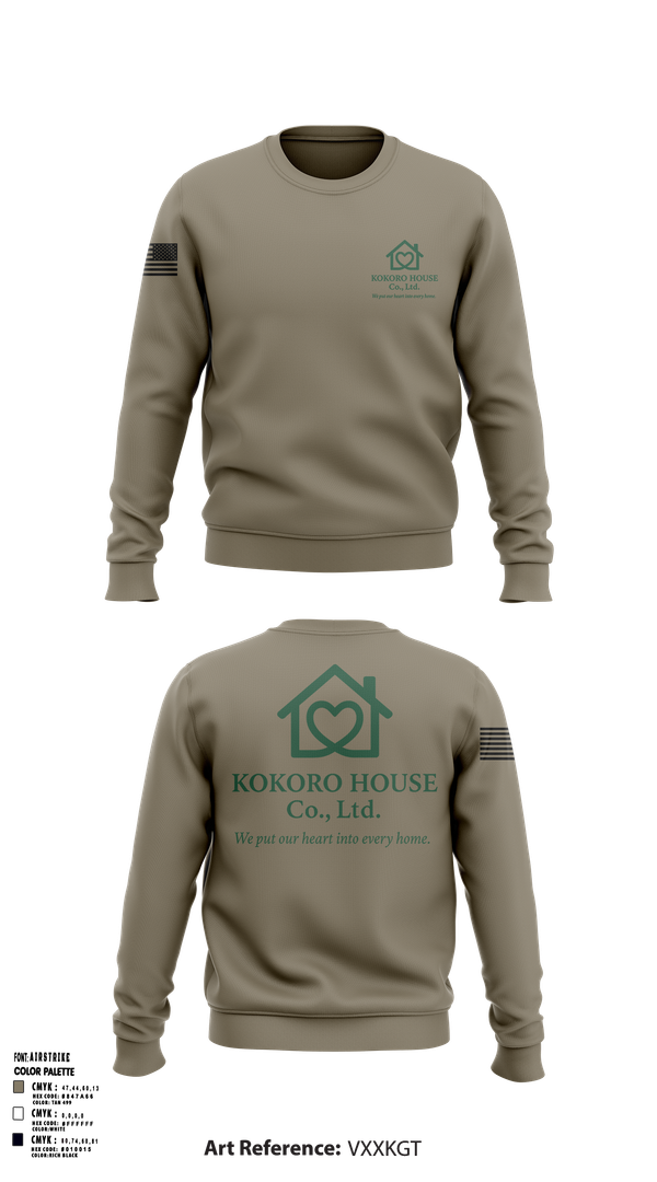 Crew Neck Sweatshirt, KOKOROHOUSE, , Teamtime, Team time, sublimation, custom sports apparel, team uniforms, spirit wear, spiritwear, sports uniforms, custom shirts, team store, custom team store, fundraiser sports, apparel fundraiser