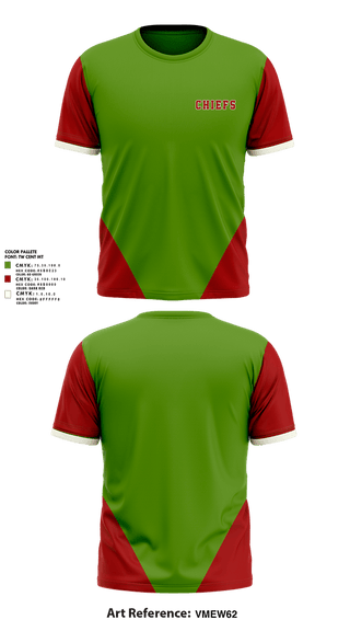 Short Sleeve Performance Shirt, Chiefs, Baseball, Teamtime, Team time, sublimation, custom sports apparel, team uniforms, spirit wear, spiritwear, sports uniforms, custom shirts, team store, custom team store, fundraiser sports, apparel fundraiser