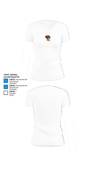 Womens Short Sleeve Vneck Shirt, Eau Claire Middle School Volleyball, Women's Volleyball, Teamtime, Team time, sublimation, custom sports apparel, team uniforms, spirit wear, spiritwear, sports uniforms, custom shirts, team store, custom team store, fundraiser sports, apparel fundraiser