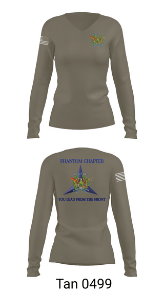 Womens Long Sleeve Vneck Shirt, Fort Hood Sergeant Audie Murphy Club, Army, Teamtime, Team time, sublimation, custom sports apparel, team uniforms, spirit wear, spiritwear, sports uniforms, custom shirts, team store, custom team store, fundraiser sports, apparel fundraiser