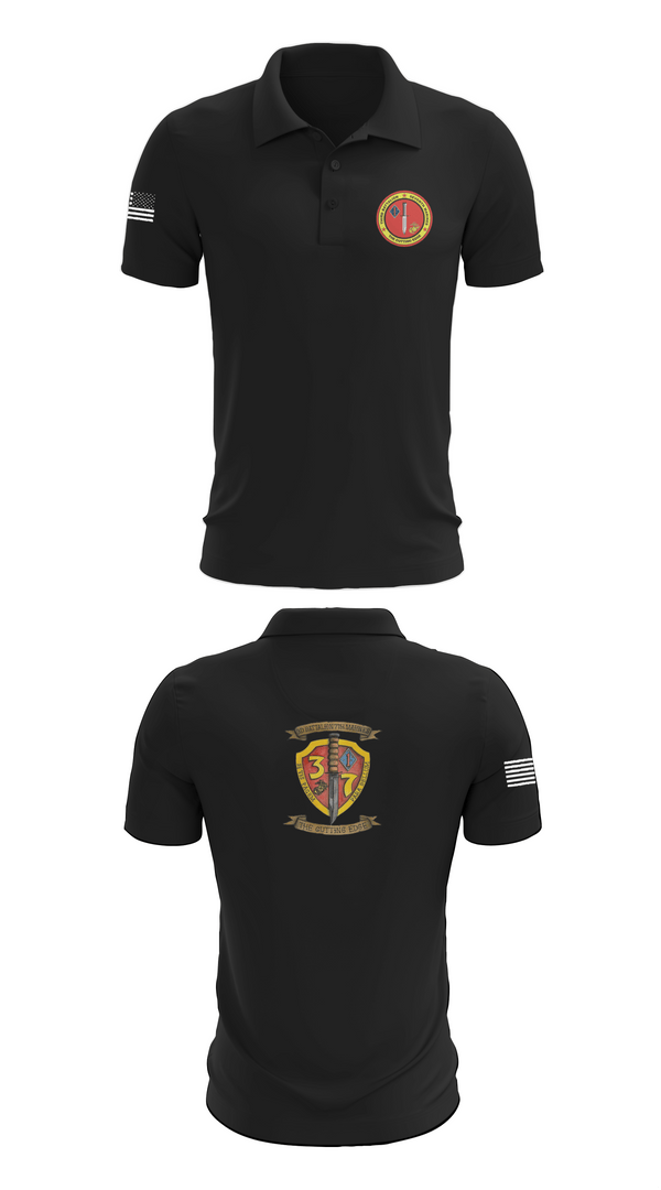 Short Sleeve Performance Polo, 3rd Battalion 7th Marines, Marines, Teamtime, Team time, sublimation, custom sports apparel, team uniforms, spirit wear, spiritwear, sports uniforms, custom shirts, team store, custom team store, fundraiser sports, apparel fundraiser