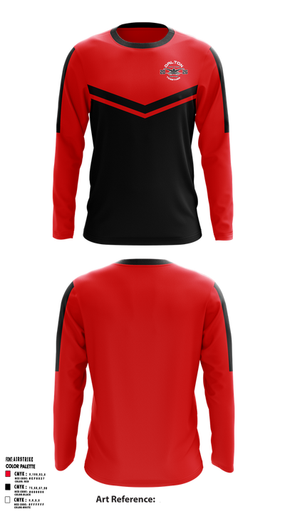 Dalton Junior High School Swimming 21806077 Long Sleeve Performance Shirt 1