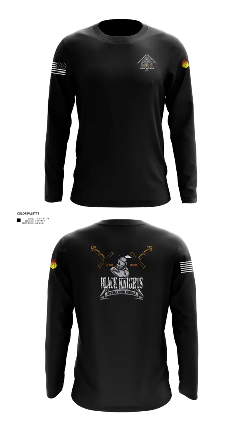 Long Sleeve Performance Shirt, B Co 832nd OD BN, , Teamtime, Team time, sublimation, custom sports apparel, team uniforms, spirit wear, spiritwear, sports uniforms, custom shirts, team store, custom team store, fundraiser sports, apparel fundraiser