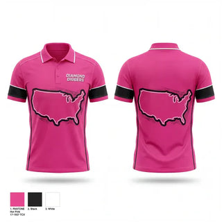 Short Sleeve Performance Polo, Diamond Diggers, Women's Volleyball, Teamtime, Team time, sublimation, custom sports apparel, team uniforms, spirit wear, spiritwear, sports uniforms, custom shirts, team store, custom team store, fundraiser sports, apparel fundraiser