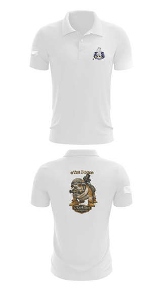 Short Sleeve Performance Polo, C-co 4-31 INF Mortar Section, Army, Teamtime, Team time, sublimation, custom sports apparel, team uniforms, spirit wear, spiritwear, sports uniforms, custom shirts, team store, custom team store, fundraiser sports, apparel fundraiser