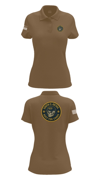 Womens Short Sleeve Performance Polo, South C Detail, , Teamtime, Team time, sublimation, custom sports apparel, team uniforms, spirit wear, spiritwear, sports uniforms, custom shirts, team store, custom team store, fundraiser sports, apparel fundraiser