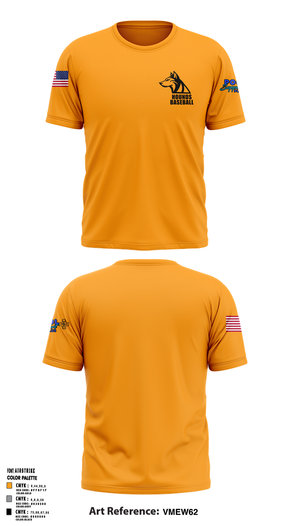 Short Sleeve Performance Shirt, Hounds, Baseball, Teamtime, Team time, sublimation, custom sports apparel, team uniforms, spirit wear, spiritwear, sports uniforms, custom shirts, team store, custom team store, fundraiser sports, apparel fundraiser
