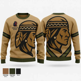 Crew Neck Sweatshirt, Kansas City Scouts, Baseball, Teamtime, Team time, sublimation, custom sports apparel, team uniforms, spirit wear, spiritwear, sports uniforms, custom shirts, team store, custom team store, fundraiser sports, apparel fundraiser
