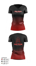 Train Station Fight Club 75441031 Women's Short Sleeve V-neck Shirt - 2