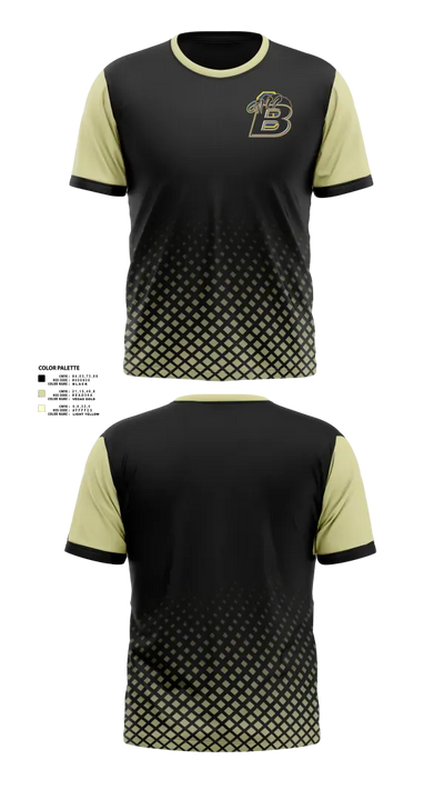 Bonnabel High School Bruins 6140888 Short Sleeve Performance Shirt - 1